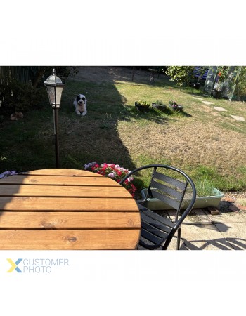 Bistro Dining Chair with Armrests Aluminium Frame Ribbed Plastic Slats Indoors & Outdoors Black | TurcoBazaar SC017C Bistro Dining Chair with Armrests Aluminium Frame Ribbed Plastic Slats Indoors & Outdoors Black | TurcoBazaar SC017C