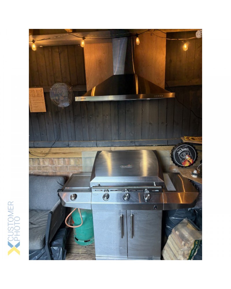 Commercial Chimney Extraction Canopy with Filter, Fan, Lights & 3 Speeds 900mm | TurcoBazaar SSCH1A Commercial Chimney Extraction Canopy with Filter, Fan, Lights & 3 Speeds 900mm | TurcoBazaar SSCH1A