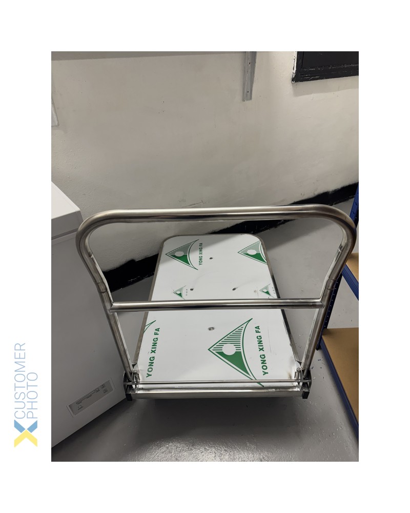 Platform trolley Stainless steel 800kg Folding handle 1100x600x1060mm | TurcoBazaar ST047C