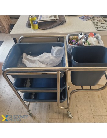 Professional Dish Collecting/Bussing Trolley 5 bins | TurcoBazaar STTC01 Professional Dish Collecting/Bussing Trolley 5 bins | TurcoBazaar STTC01