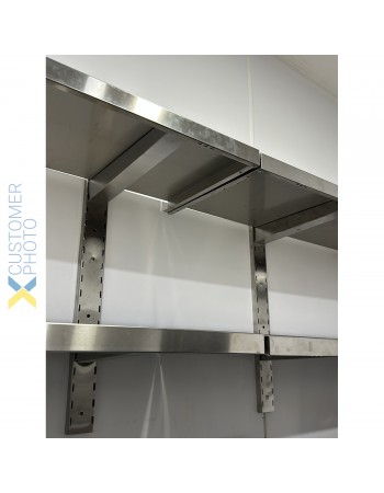 Wall shelf 2 levels 1600x400x600mm Stainless steel | TurcoBazaar WM16040B Wall shelf 2 levels 1600x400x600mm Stainless steel | TurcoBazaar WM16040B