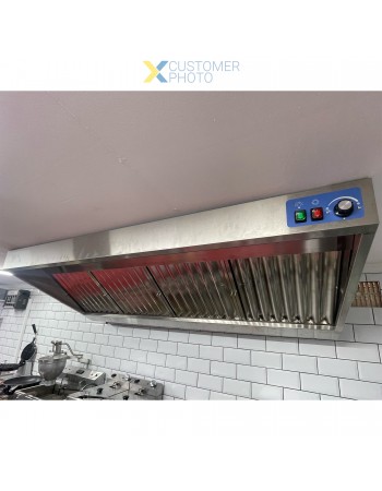 Wall type Extraction canopy with Filter & Fan & Lights & Speed control 2200x900x450mm | TurcoBazaar VH229F Wall type Extraction canopy with Filter & Fan & Lights & Speed control 2200x900x450mm | TurcoBazaar VH229F