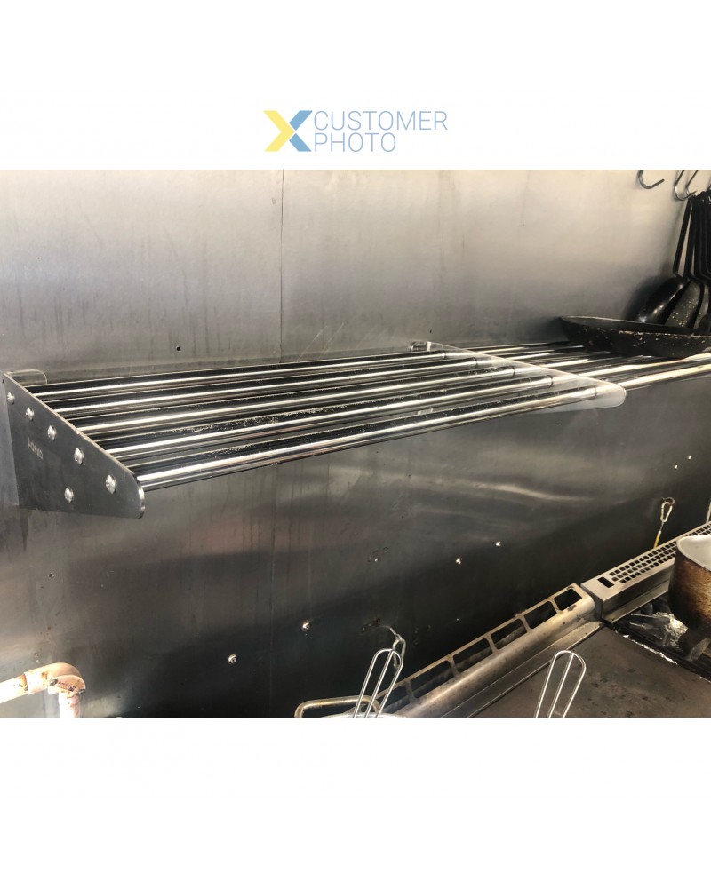 Tubular Wall shelf Stainless steel 1200x320x140mm | TurcoBazaar WHRT120 Tubular Wall shelf Stainless steel 1200x320x140mm | TurcoBazaar WHRT120