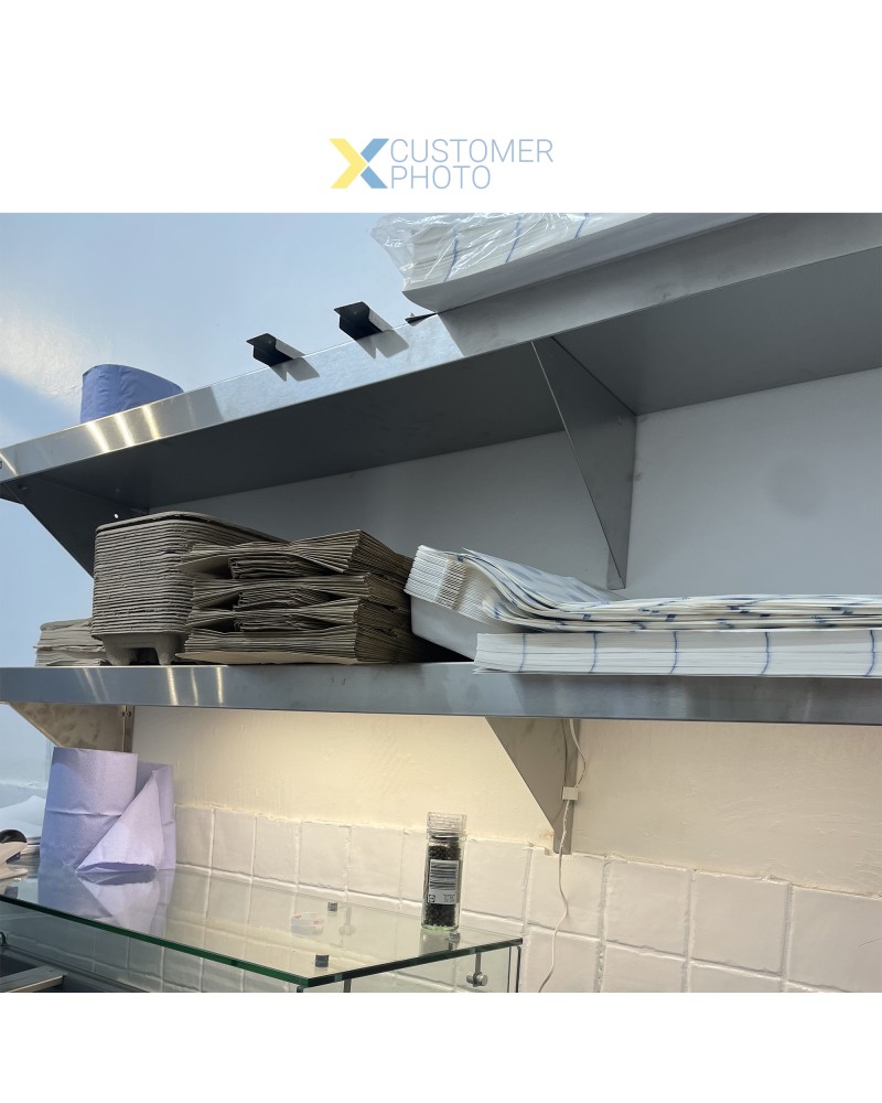 Wall Shelf Stainless steel 1500x300x250mm | TurcoBazaar WHWS126018