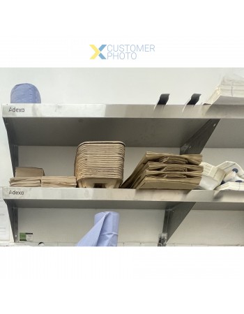 Wall Shelf Stainless steel 1500x300x250mm | TurcoBazaar WHWS126018