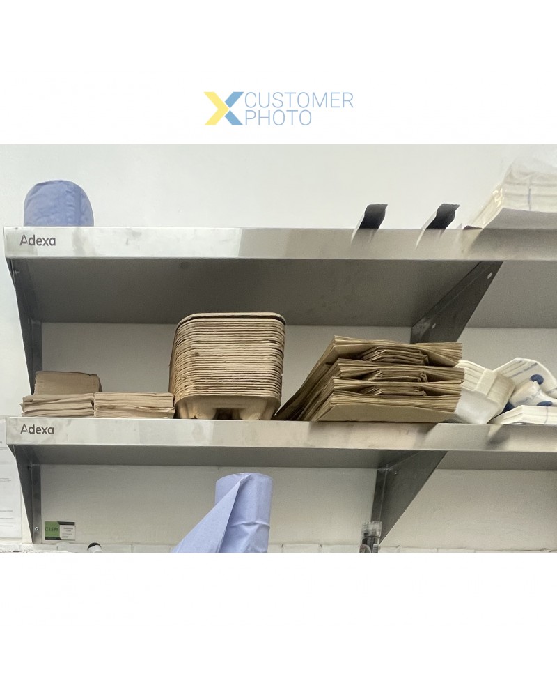 Wall Shelf Stainless steel 1500x300x250mm | TurcoBazaar WHWS126018