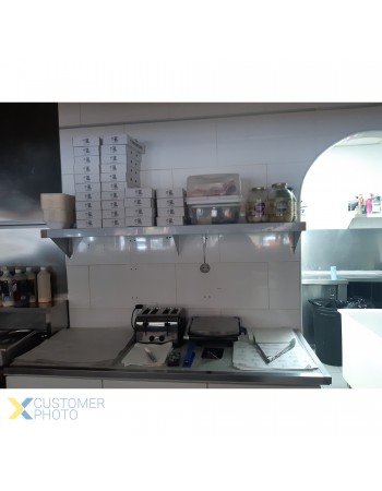 Wall Shelf Stainless steel 1500x300x250mm | TurcoBazaar WHWS126018