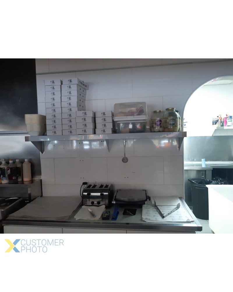 Wall Shelf Stainless steel 1500x300x250mm | TurcoBazaar WHWS126018