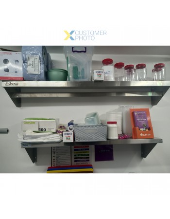 Wall Shelf Stainless steel 1200x300x250mm | TurcoBazaar WHWS160818