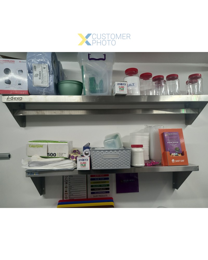 Wall Shelf Stainless steel 1200x300x250mm | TurcoBazaar WHWS160818