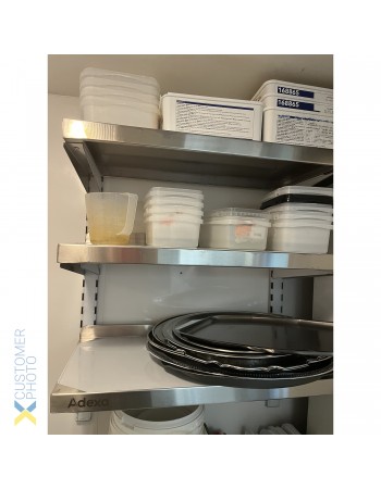 Wall shelf 3 levels 600x300x900mm Stainless steel | TurcoBazaar WSWB30060 Wall shelf 3 levels 600x300x900mm Stainless steel | TurcoBazaar WSWB30060