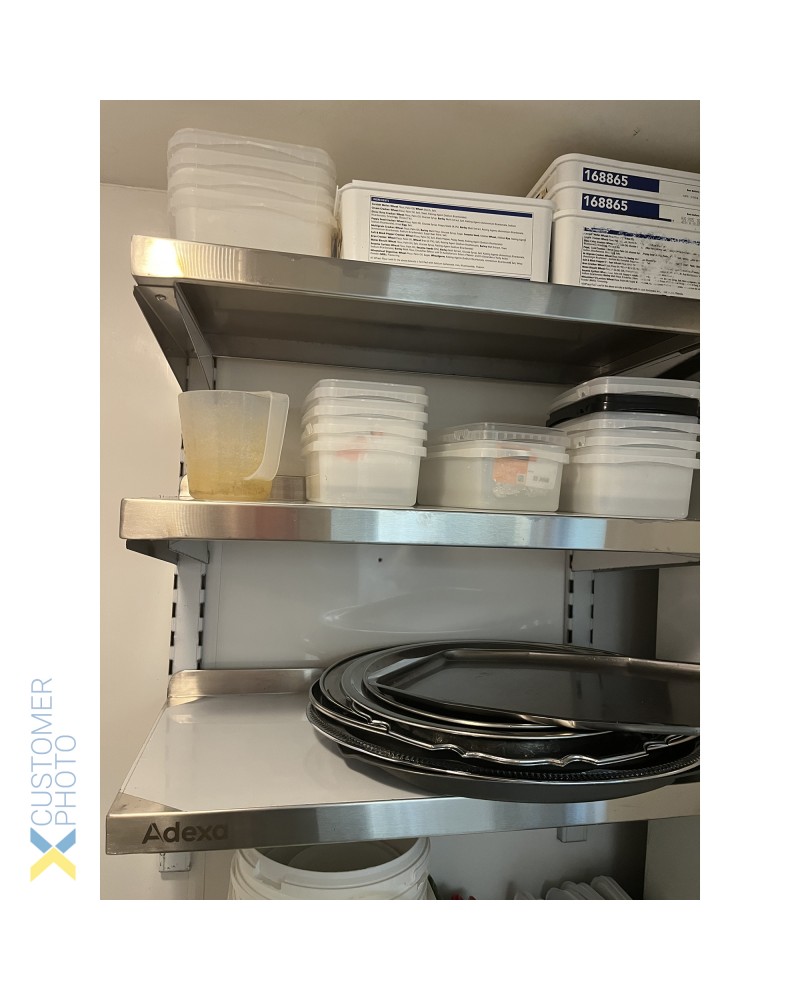 Wall shelf 3 levels 600x300x900mm Stainless steel | TurcoBazaar WSWB30060 Wall shelf 3 levels 600x300x900mm Stainless steel | TurcoBazaar WSWB30060