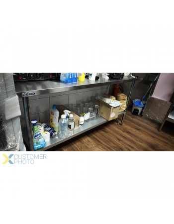 Commercial Stainless Steel Work Table Upstand 1800x600x900mm | TurcoBazaar WT60180GB