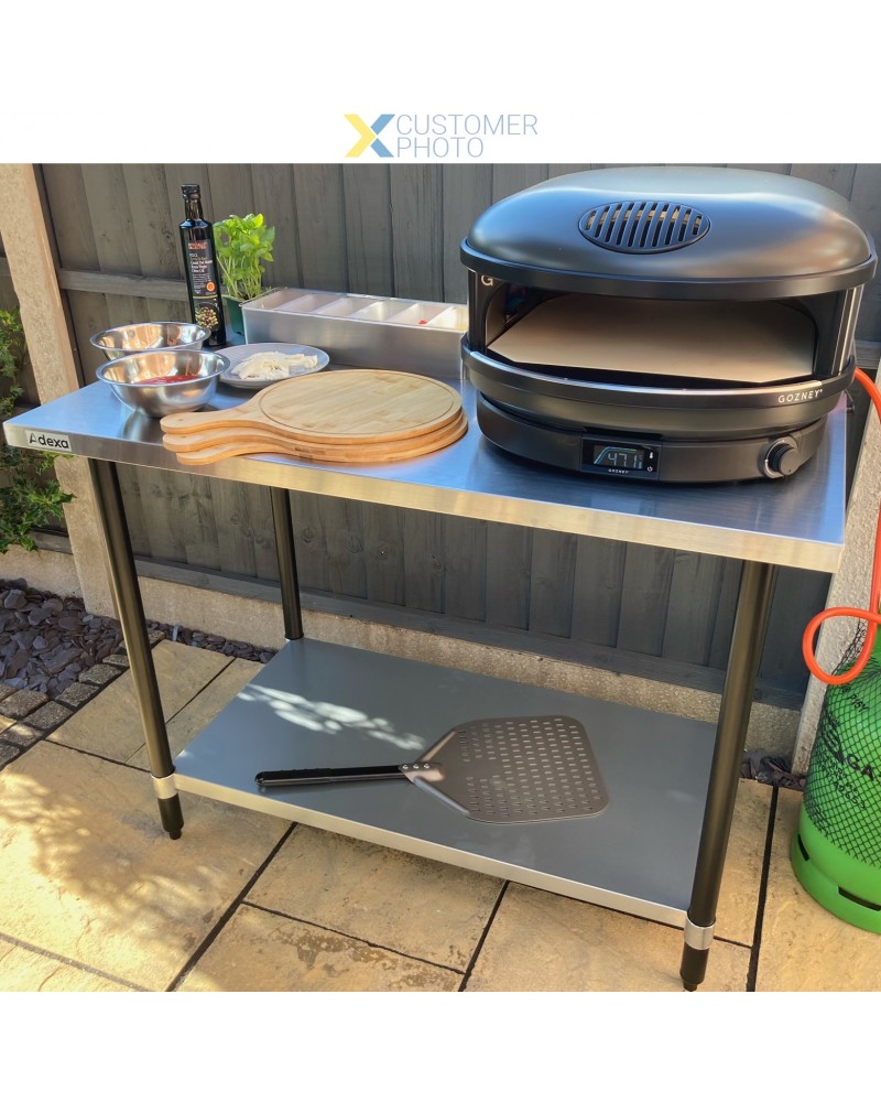 Commercial Stainless Steel Work Table Bottom shelf Upstand 1200x700x900mm | TurcoBazaar WT70120GB