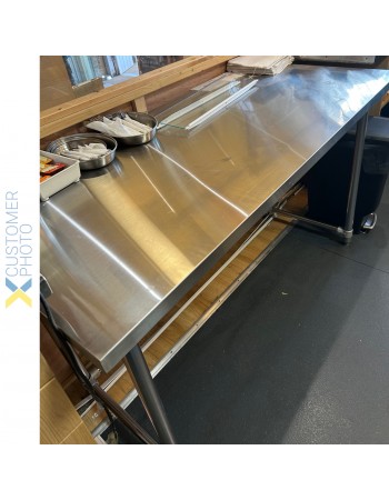 Commercial Stainless Steel Work Table No Bottom shelf 1500x700x900mm | TurcoBazaar WT70150GNU
