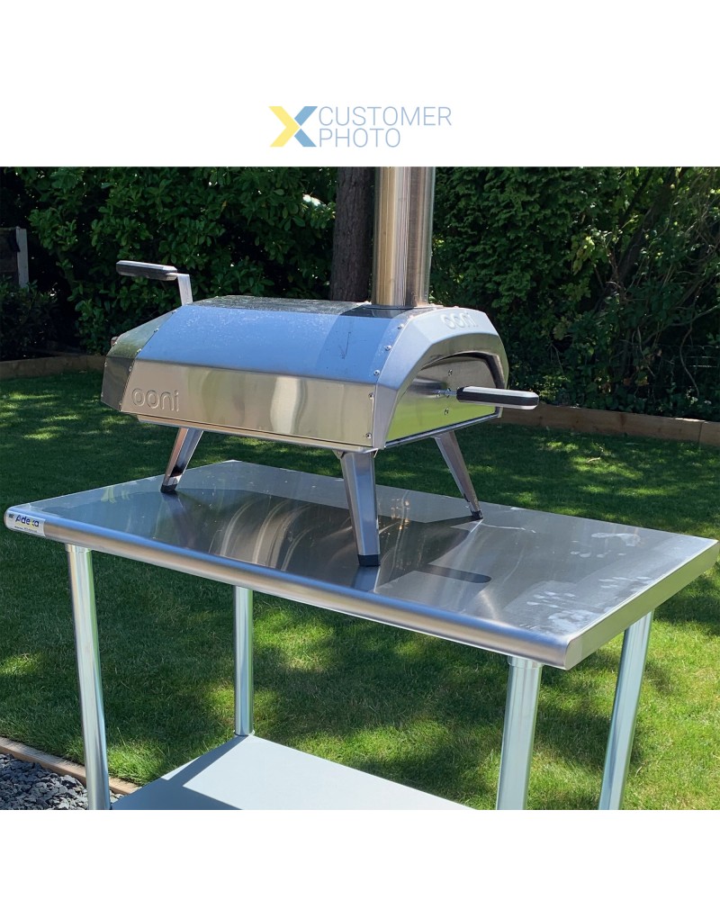 Commercial Work table Stainless steel Bottom shelf 1200x600x900mm | TurcoBazaar WTG600X1200