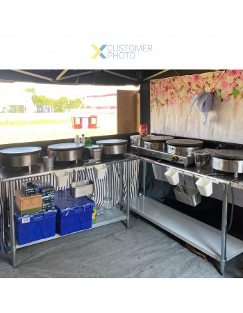 Commercial Work table Stainless steel Bottom shelf 1800x600x900mm | TurcoBazaar WTG600X1800