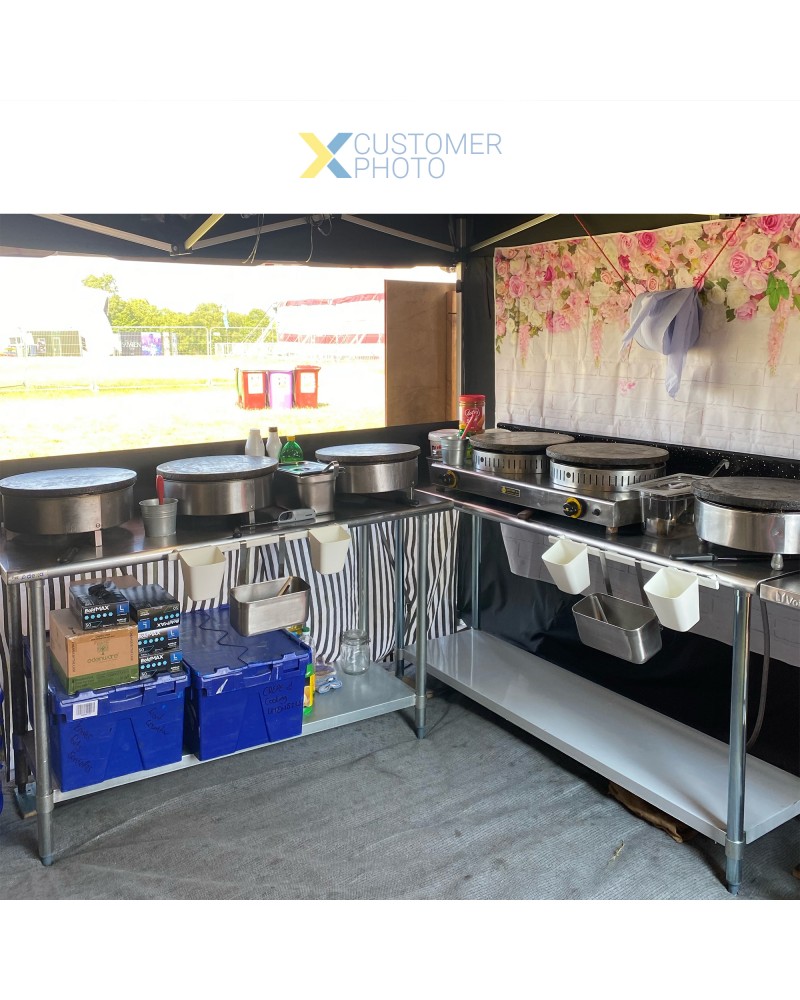 Commercial Work table Stainless steel Bottom shelf 1800x600x900mm | TurcoBazaar WTG600X1800