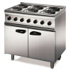 ESLR9C - Lincat Silverlink 600 Electric Free-standing Oven Range - Castors at Rear - 6 Plates - W 900 mm - 16.5 kW [3-Phase]