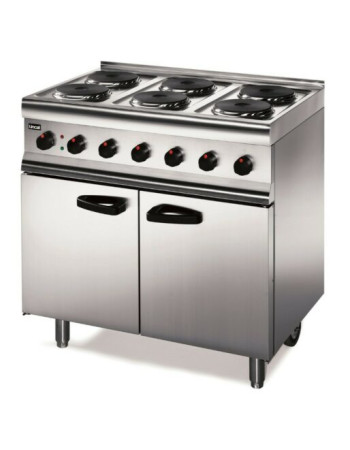 ESLR9C/SPH - Lincat Silverlink 600 Electric Free-standing Oven Range - Castors at Rear - 6 Plates - W 900 mm - 13.0 kW [1-Phase]
