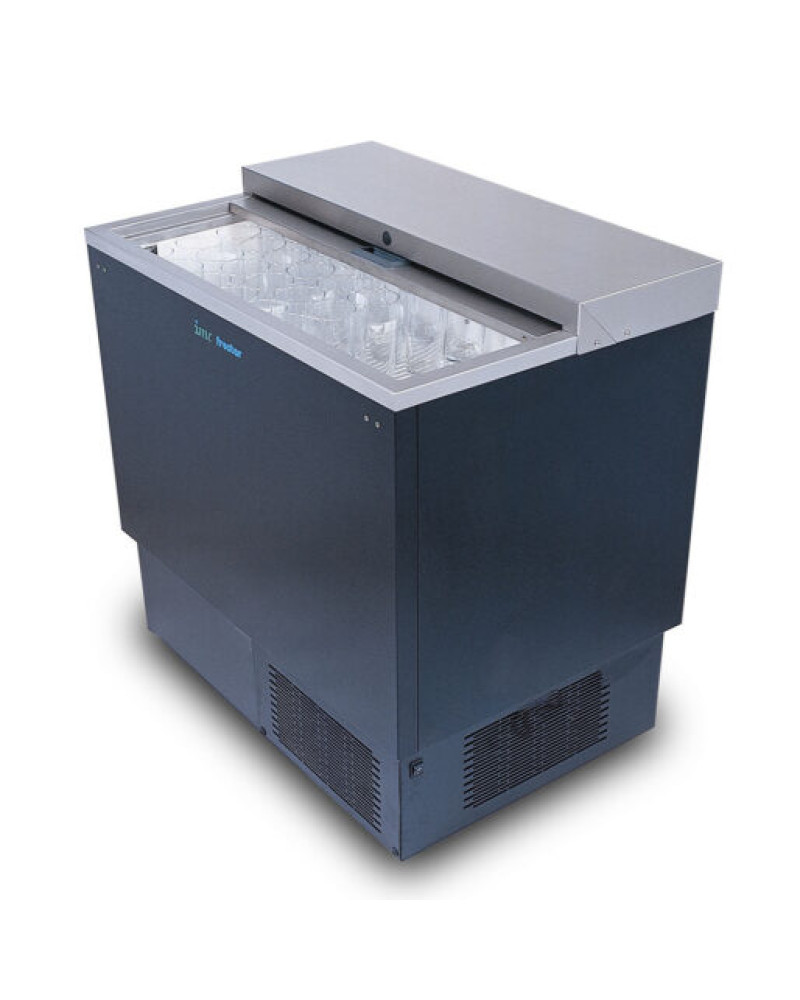 F49/300/BS - IMC Frostar FR90 Glass Froster [Top Load] - Black Exterior - W 900 mm - 0.696 kW