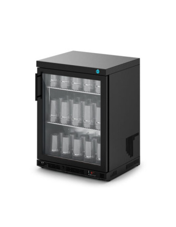 F49/602/B - IMC Ventus VR60 Glass Froster [Front Load] - Glass Door - Black Painted Frame - H 800 mm - W 600 mm