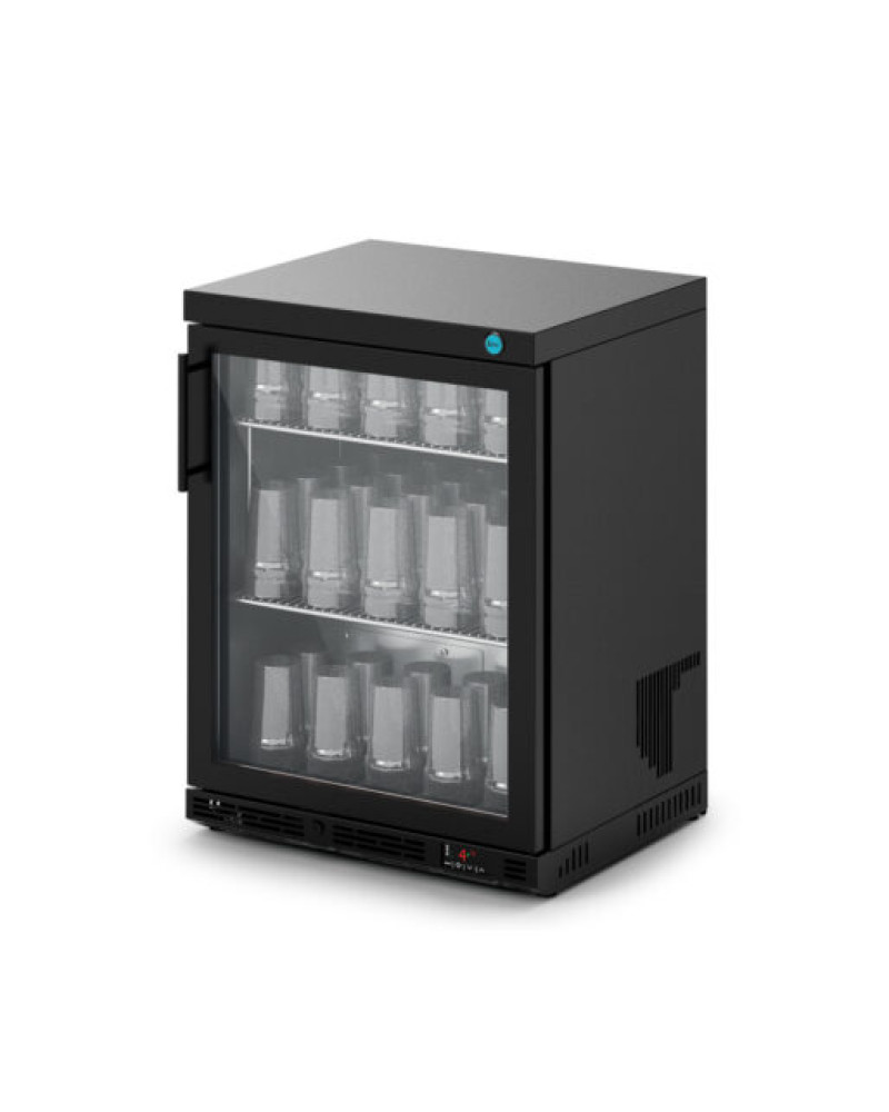F49/602/B - IMC Ventus VR60 Glass Froster [Front Load] - Glass Door - Black Painted Frame - H 800 mm - W 600 mm