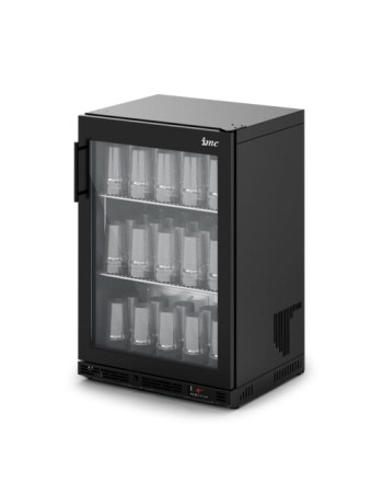 F49/620/B - IMC Ventus VR60 Glass Froster [Front Load] - Full Front Glass Door - Black Painted Frame - H 900 mm - W 600 mm