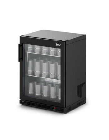 F49/622/B - IMC Ventus VR60 Glass Froster [Front Load] - Full Front Glass Door - Black Painted Frame - H 800 mm - W 600 mm