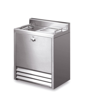 F73/073/SS - IMC BM70 Bottle Cooler [Top Load] - Glass Lid - H 950 mm - W 700 mm - 0.345 kW [Bartender compatible]