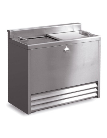 F73/102/SS - IMC BM100 Bottle Cooler [Top Load] - Solid Lid - H 950 mm - W 1000 mm - 0.368 kW [Bartender compatible]