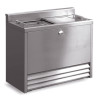 F73/103/SS - IMC BM100 Bottle Cooler [Top Load] - Glass Lid - H 950 mm - W 1000 mm - 0.368 kW [Bartender compatible]