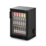 F76/151/B - IMC Ventus V60 Bottle Cooler [Front Load] - Glass Door - Black Painted Frame - H 850 mm - W 600 mm - R290