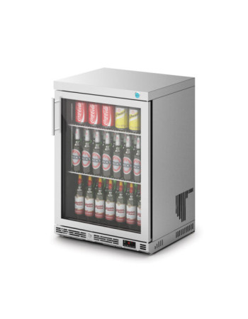 F76/151 - IMC Ventus V60 Bottle Cooler [Front Load] - Glass Door - Stainless Steel Frame - H 850 mm - W 600 mm - R290