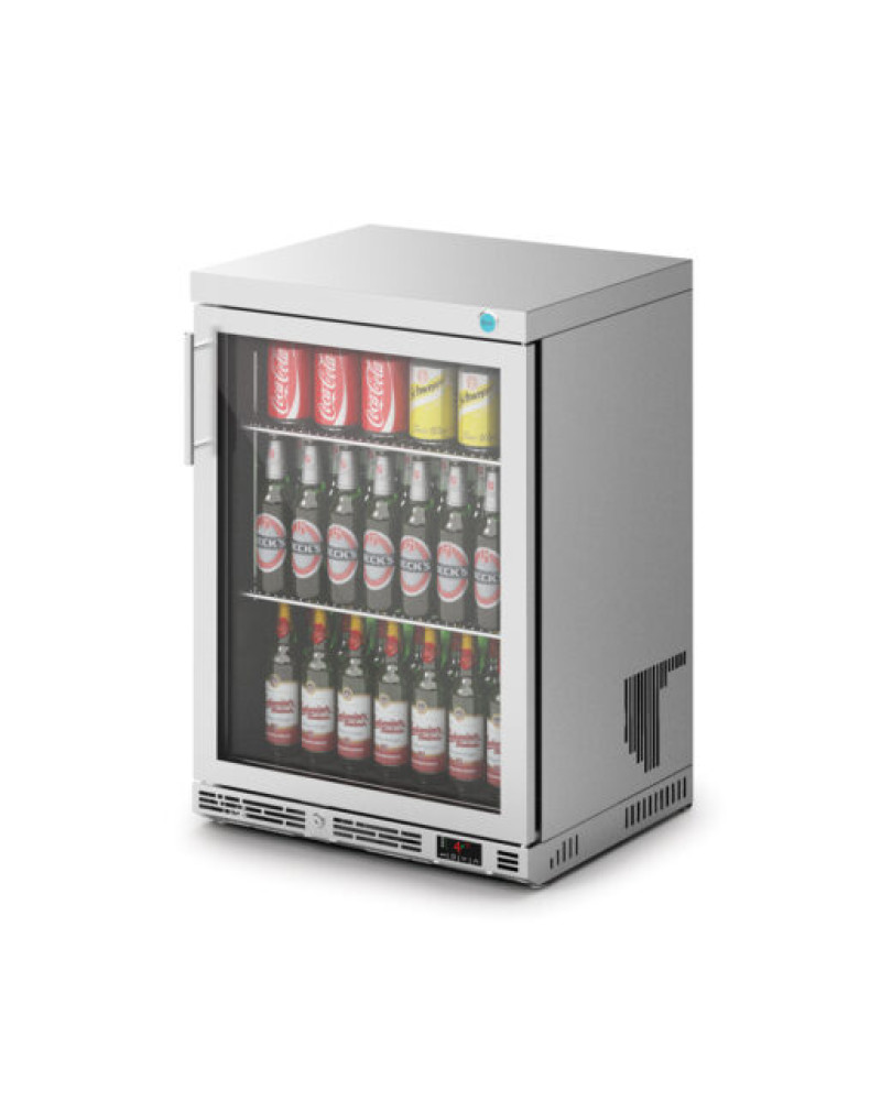 F76/151 - IMC Ventus V60 Bottle Cooler [Front Load] - Glass Door - Stainless Steel Frame - H 850 mm - W 600 mm - R290