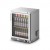 F76/152 - IMC Ventus V60 Bottle Cooler [Front Load] - Glass Door - Stainless Steel Frame - H 800 mm - W 600 mm - R290