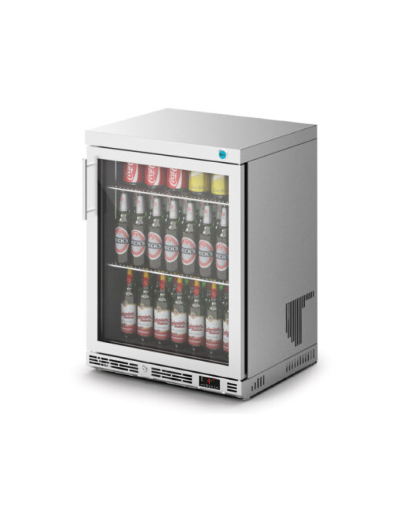 F76/152 - IMC Ventus V60 Bottle Cooler [Front Load] - Glass Door - Stainless Steel Frame - H 800 mm - W 600 mm - R290