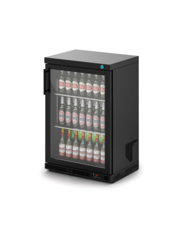 F76/153/B - IMC Ventus V60 Bottle Cooler [Front Load] - Glass Door - Black Painted Frame - H 900 mm - W 600 mm - D 450 mm - R290