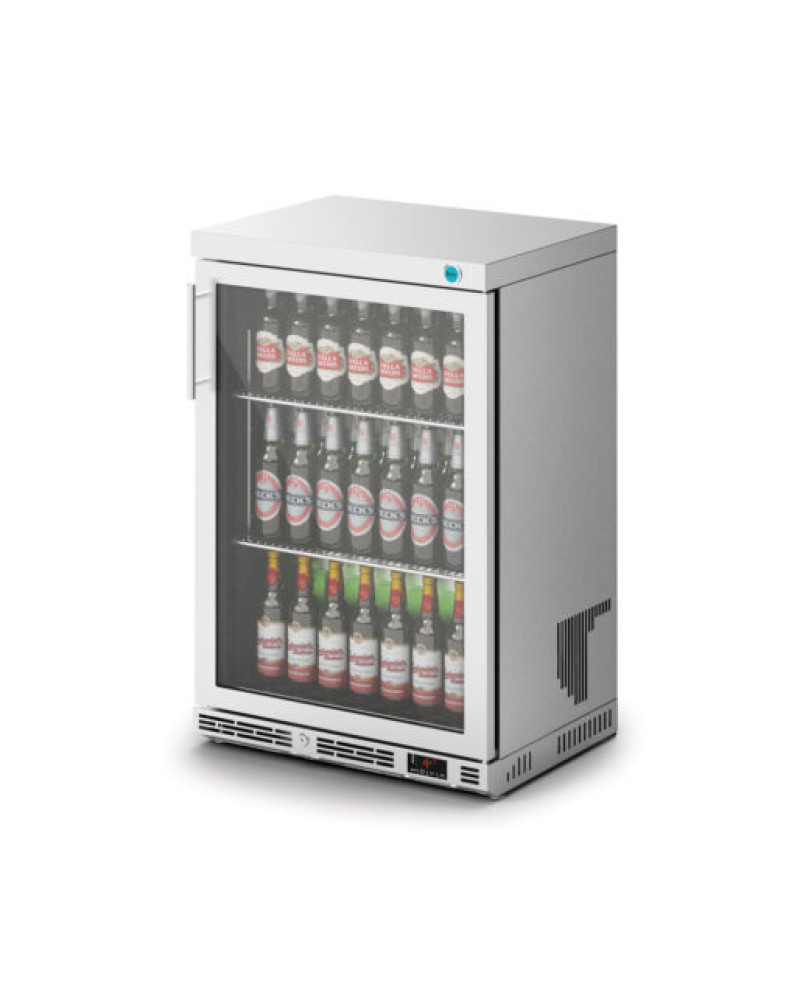 F76/153 - IMC Ventus V60 Bottle Cooler [Front Load] - Glass Door - Stainless Steel Frame - H 900 mm - W 600 mm - D 450 mm - R290