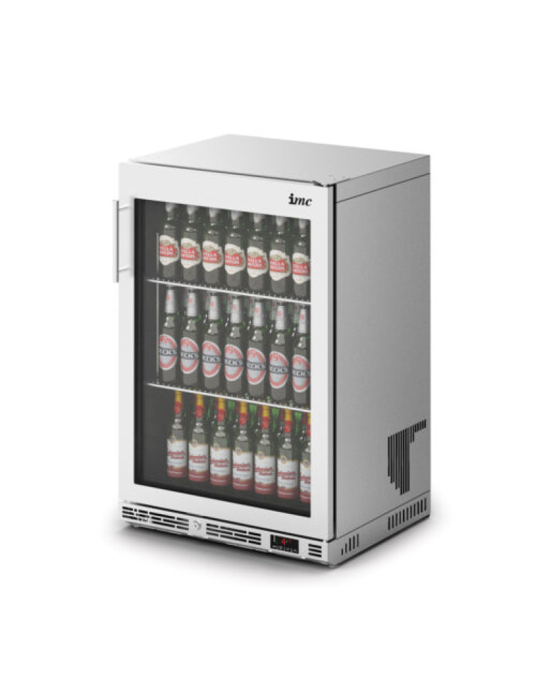 F76/170 - IMC Ventus V60 Bottle Cooler [Front Load] - Full Front Glass Door - Stainless Steel Frame - H 900 mm - W 600 mm - R290
