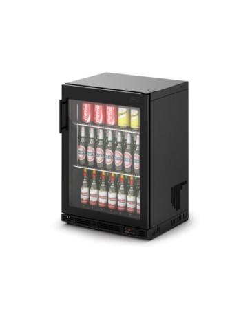 F76/171/B - IMC Ventus V60 Bottle Cooler [Front Load] - Full Front Glass Door - Black Painted Frame - H 850 mm - W 600 mm - R290