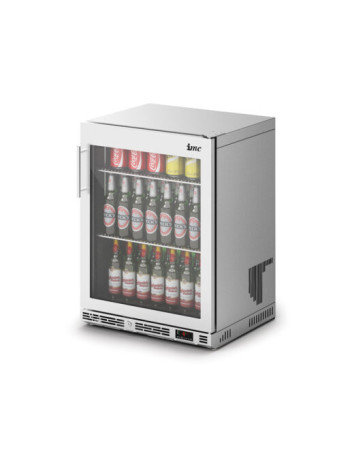 F76/172 - IMC Ventus V60 Bottle Cooler [Front Load] - Full Front Glass Door - Stainless Steel Frame - H 800 mm - W 600 mm - R290