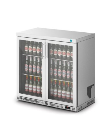 F76/250 - IMC Ventus V90 Bottle Cooler [Front Load] - Glass Door - Stainless Steel Frame - H 900 mm - W 900 mm - R290