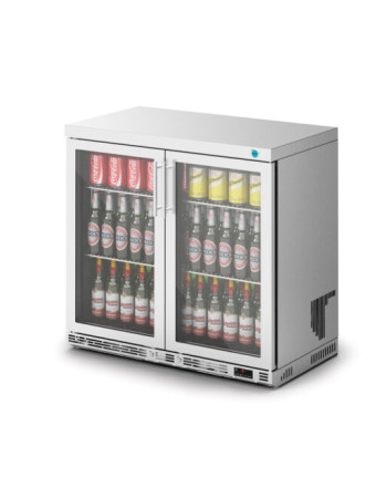 F76/251 - IMC Ventus V90 Bottle Cooler [Front Load] - Glass Door - Stainless Steel Frame - H 850 mm - W 900 mm - R290