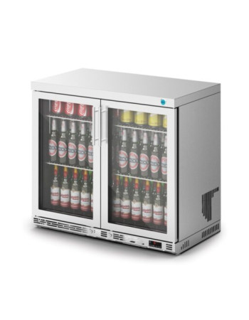 F76/252 - IMC Ventus V90 Bottle Cooler [Front Load] - Glass Door - Stainless Steel Frame - H 800 mm - W 900 mm - R290