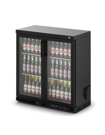 F76/253/B - IMC Ventus V90 Bottle Cooler [Front Load] - Glass Door - Black Painted Frame - H 900 mm - W 900 mm - D 450 mm - R290