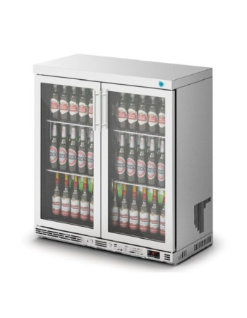 F76/253 - IMC Ventus V90 Bottle Cooler [Front Load] - Glass Door - Stainless Steel Frame - H 900 mm - W 900 mm - D 450 mm - R290