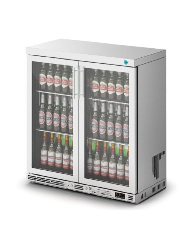 F76/253 - IMC Ventus V90 Bottle Cooler [Front Load] - Glass Door - Stainless Steel Frame - H 900 mm - W 900 mm - D 450 mm - R290