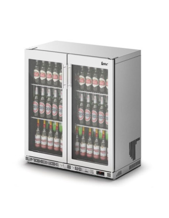 F76/270 - IMC Ventus V90 Bottle Cooler [Front Load] - Full Front Glass Door - Stainless Steel Frame - H 900 mm - W 900 mm - R290
