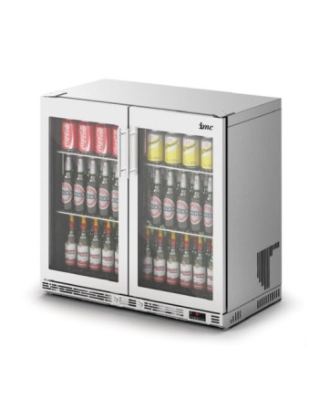 F76/271 - IMC Ventus V90 Bottle Cooler [Front Load] - Full Front Glass Door - Stainless Steel Frame - H 850 mm - W 900 mm - R290